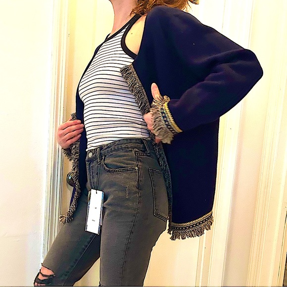 Chico's Sweaters - NWT Gorgeous nwt vintage 90s cardigan by Chico tassels beautifully designed